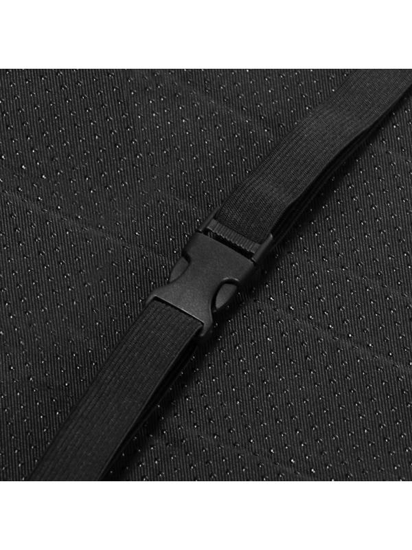 Накидка на заднее сиденье, искусственный мутон, на антислике, 50 х 150 см, черный