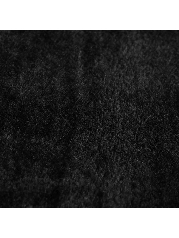 Накидка на заднее сиденье, искусственный мутон, на антислике, 50 х 150 см, черный