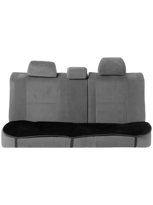 Накидка на заднее сиденье, искусственный мутон, на антислике, 50 х 150 см, черный