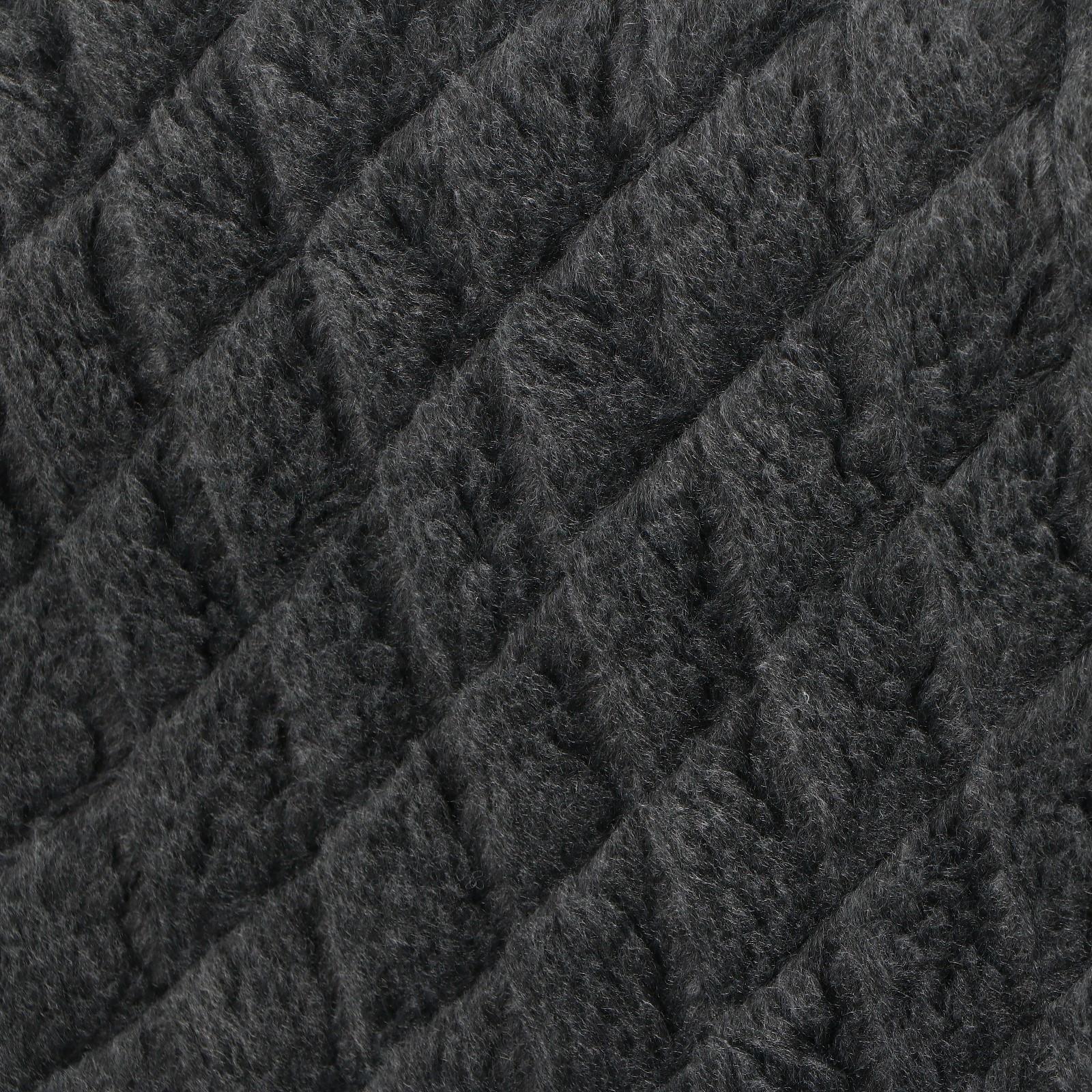 Накидка на переднее сиденье, искусственный мех, ромб, размер 55 х150 см, серый