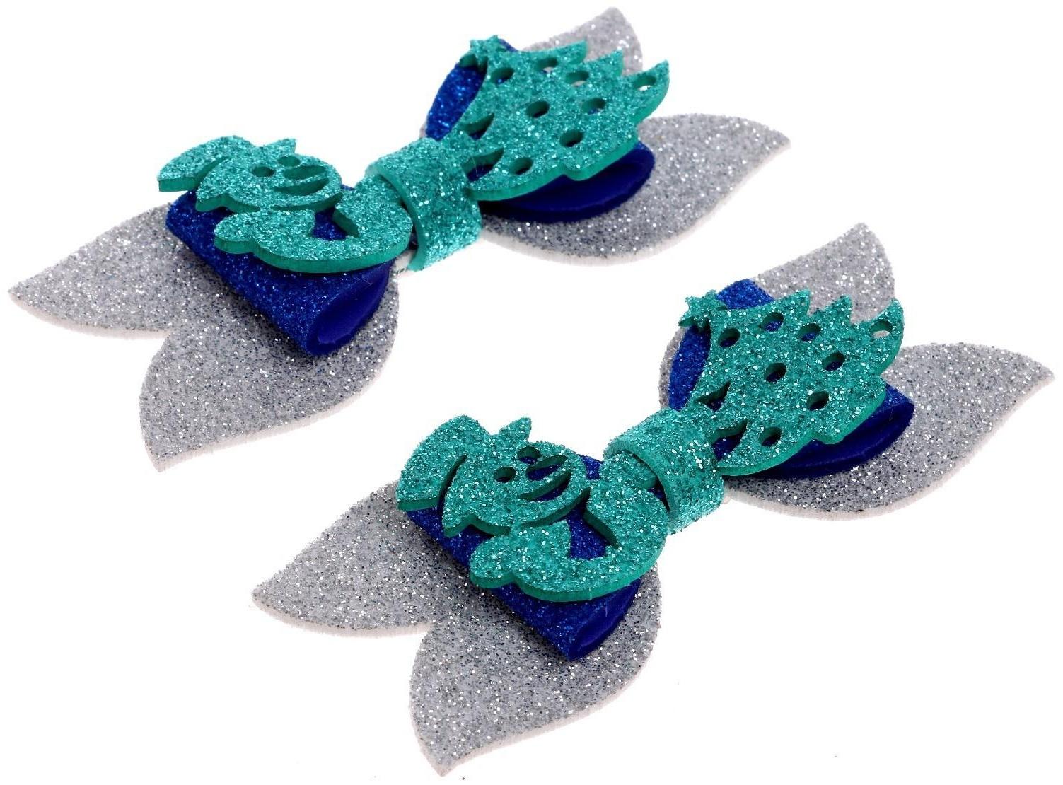 Карнавальный зажим «Снеговик» набор 2 шт., МИКС