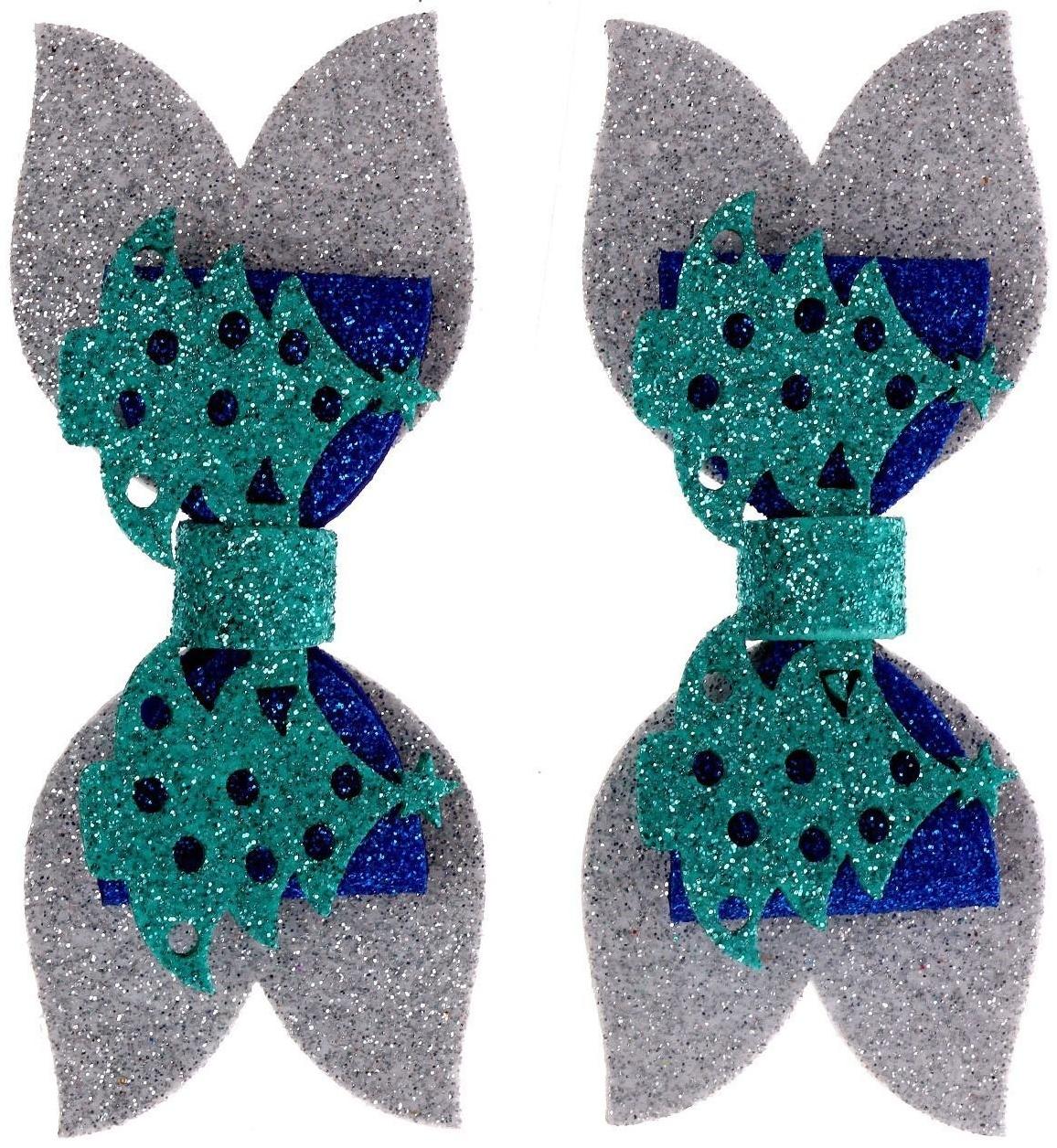 Карнавальный зажим «Ёлочка» набор 2 шт., МИКС