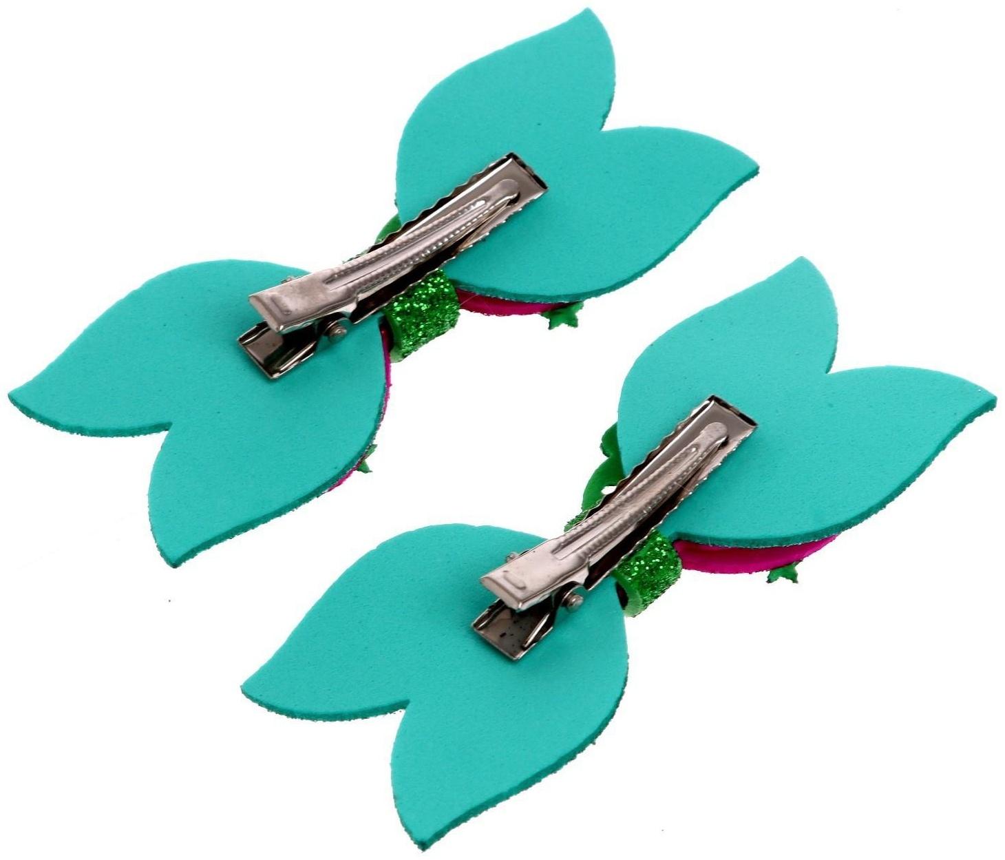 Карнавальный зажим «Ёлочка» набор 2 шт., МИКС