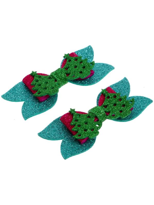 Карнавальный зажим «Ёлочка» набор 2 шт., МИКС