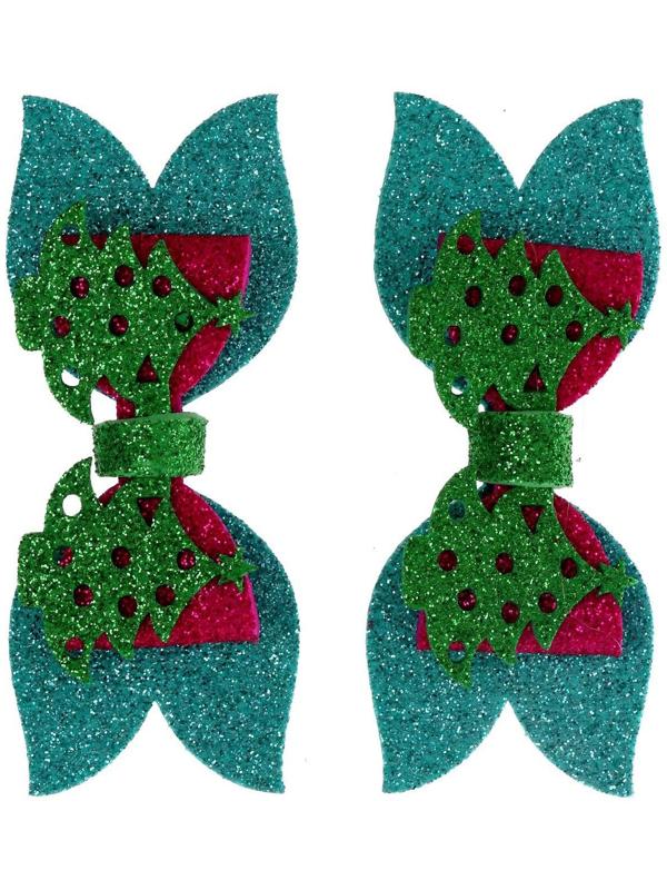 Карнавальный зажим «Ёлочка» набор 2 шт., МИКС