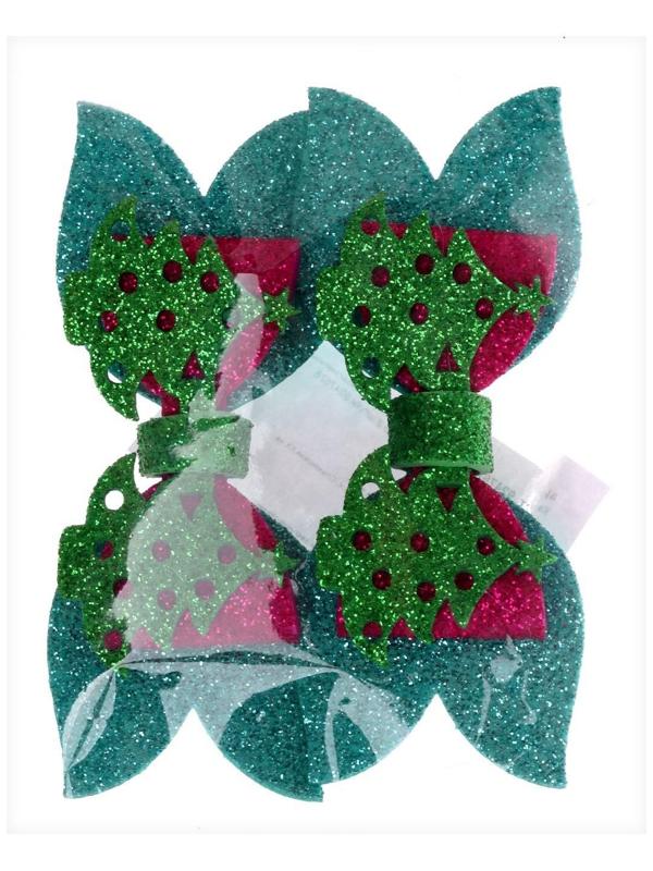 Карнавальный зажим «Ёлочка» набор 2 шт., МИКС