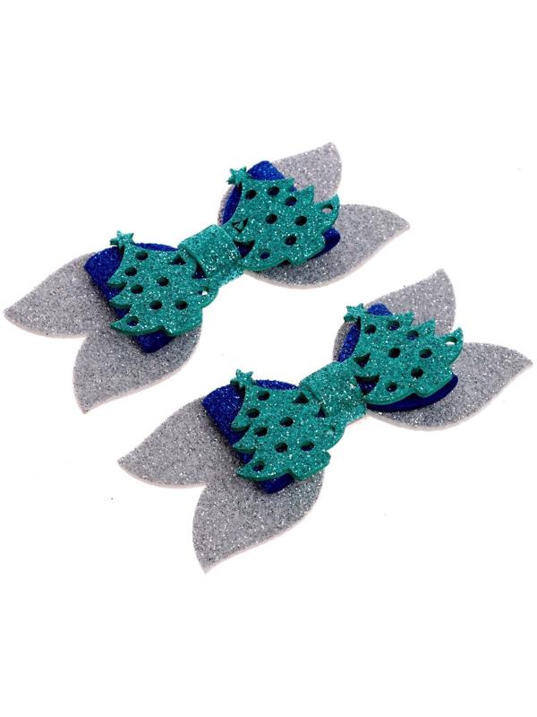 Карнавальный зажим «Ёлочка» набор 2 шт., МИКС