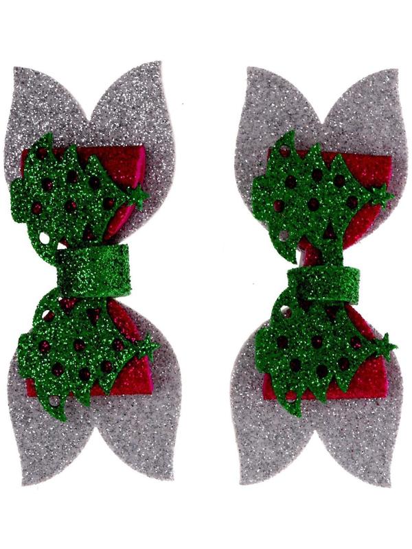 Карнавальный зажим «Ёлочка» набор 2 шт., МИКС