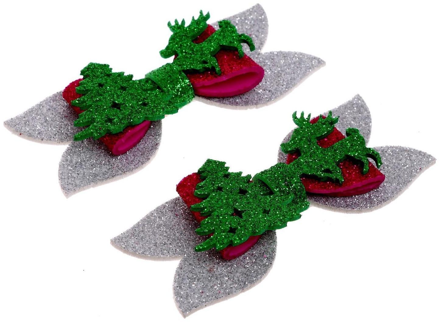 Карнавальный зажим «Олень» набор 2 шт., МИКС