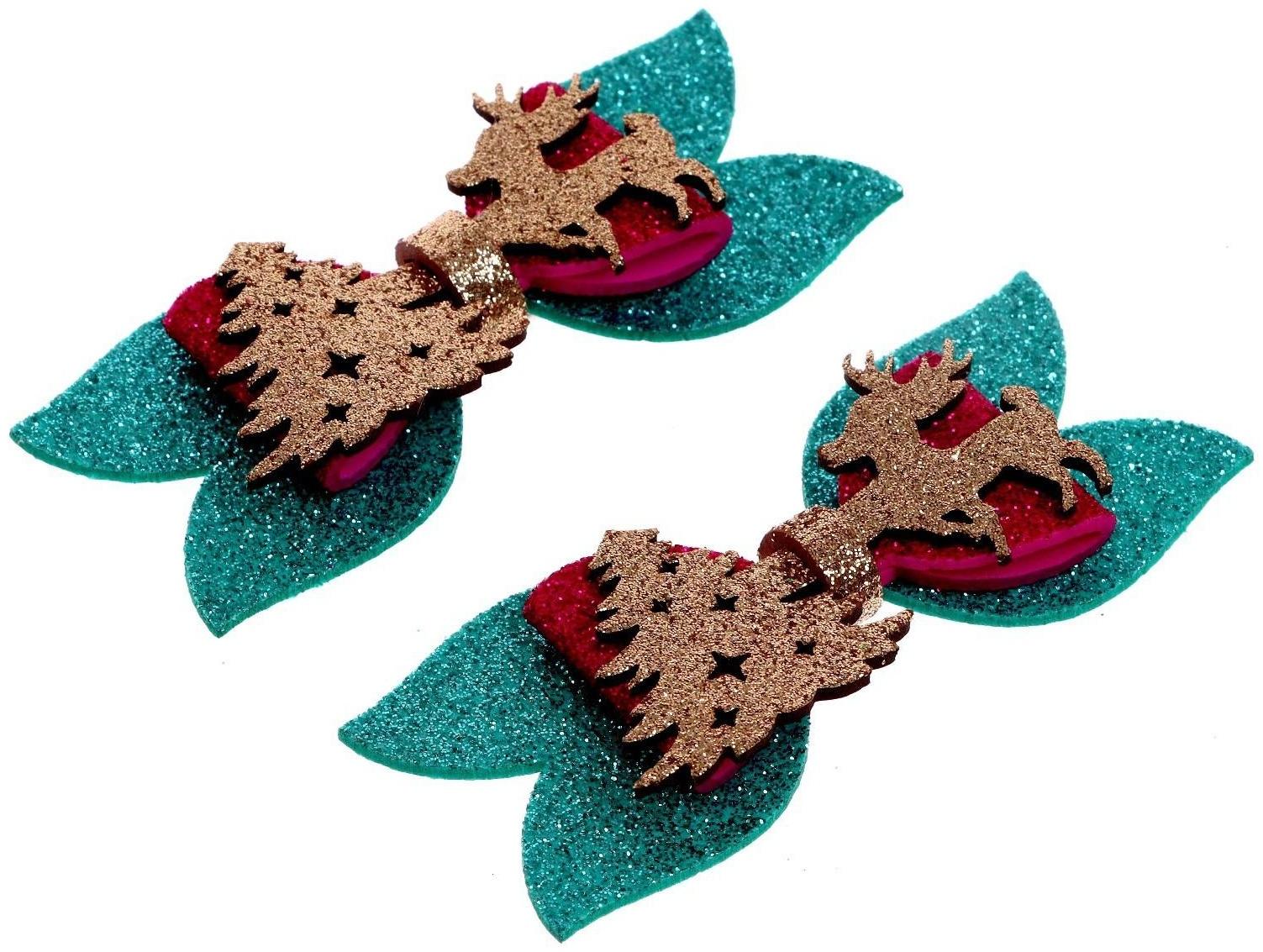 Карнавальный зажим «Олень» набор 2 шт., МИКС