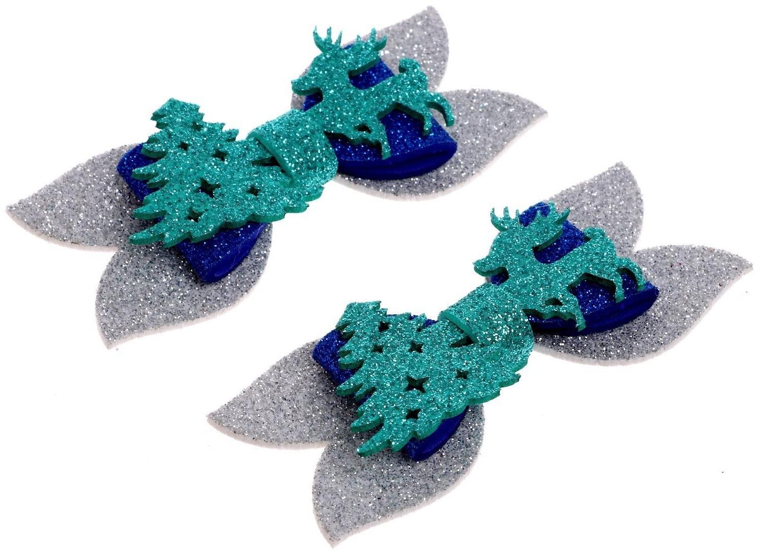 Карнавальный зажим «Олень» набор 2 шт., МИКС