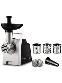 Мясорубка Moulinex ME108832, 1400 Вт, 1 скорость, 1.7 кг/мин, серебристая