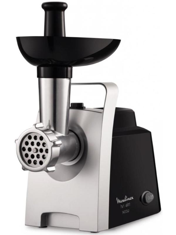 Мясорубка Moulinex ME108832, 1400 Вт, 1 скорость, 1.7 кг/мин, серебристая