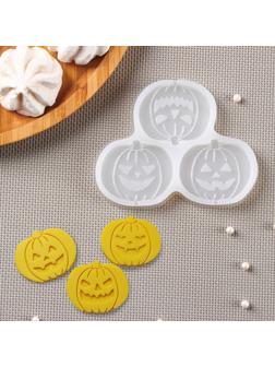 Молд «Тыквы», 11×8,5 см, тыква 5×4 см, цвет прозрачный