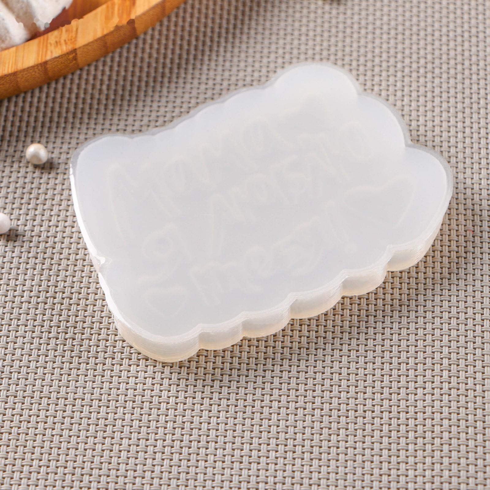 Молд «Мама, я люблю тебя», 9×7 см, цвет прозрачный