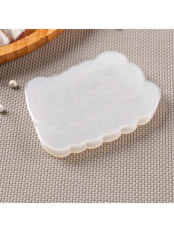 Молд «Мама, я люблю тебя», 9×7 см, цвет прозрачный