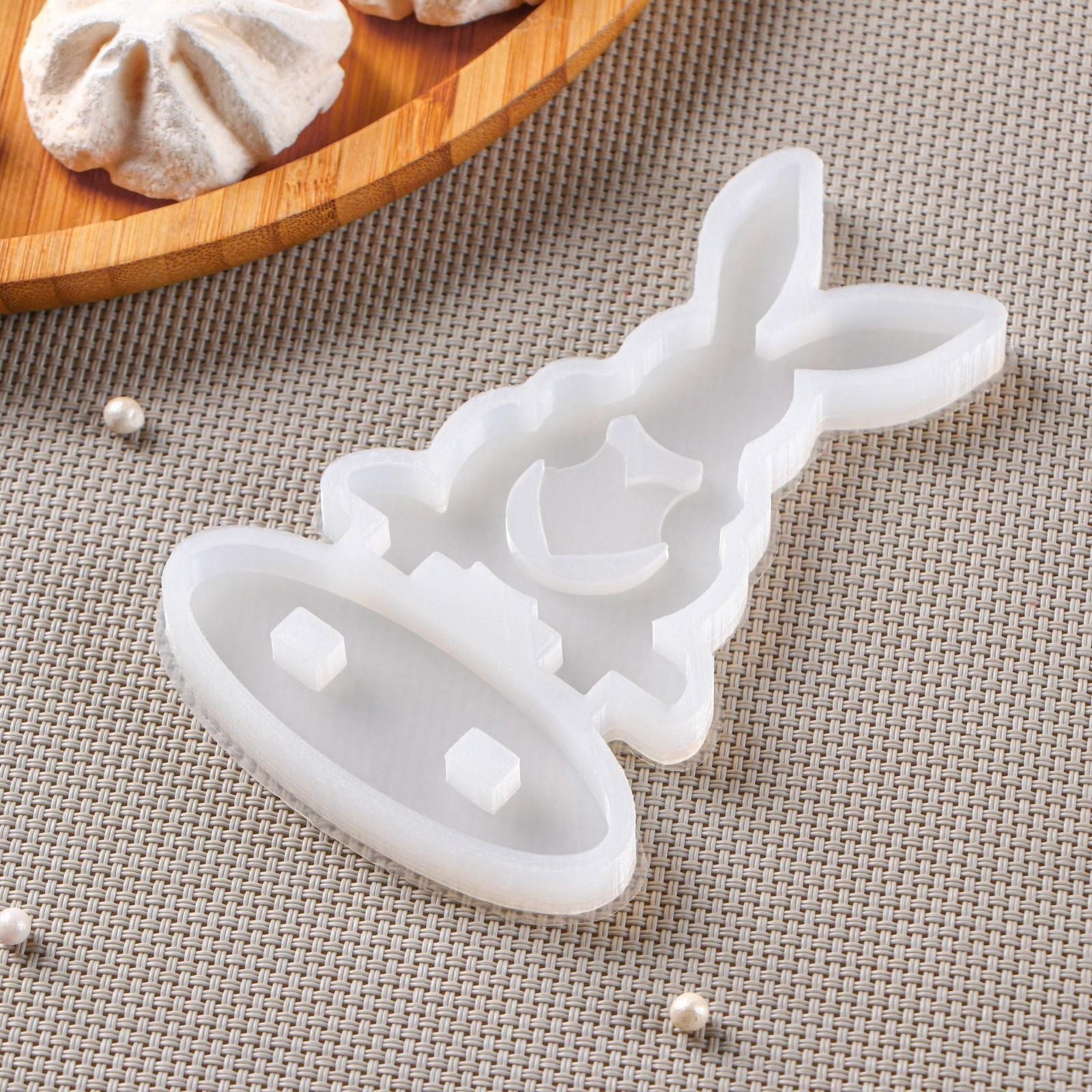 Молд «Заяц-конструктор», 12×8 см, цвет прозрачный