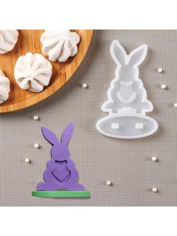 Молд «Заяц-конструктор», 12×8 см, цвет прозрачный