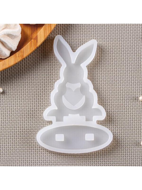 Молд «Заяц-конструктор», 12×8 см, цвет прозрачный