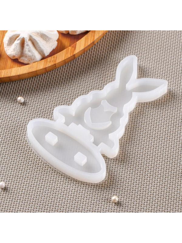 Молд «Заяц-конструктор», 12×8 см, цвет прозрачный