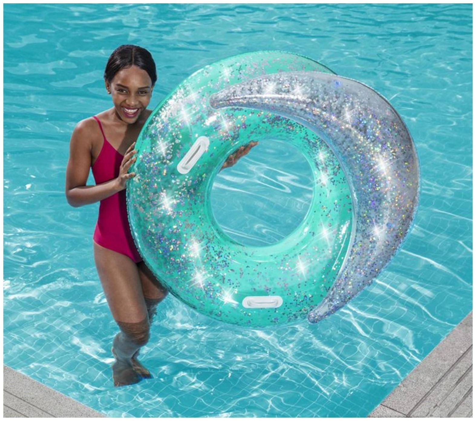 Круг для плавания Блестки 117 х 117 см 43509