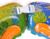 Круг детский на шею, для купания, Summer Party, с погремушками, двухкамерный