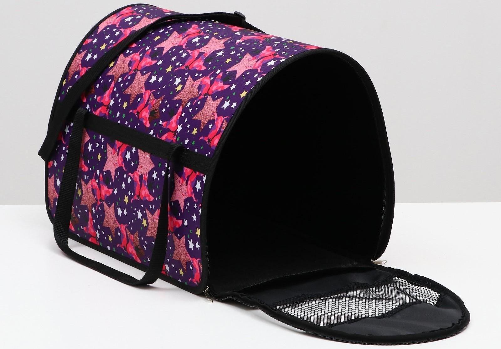 Сумка-переноска с принтом, 49 х 30 х 35 см, микс цветов