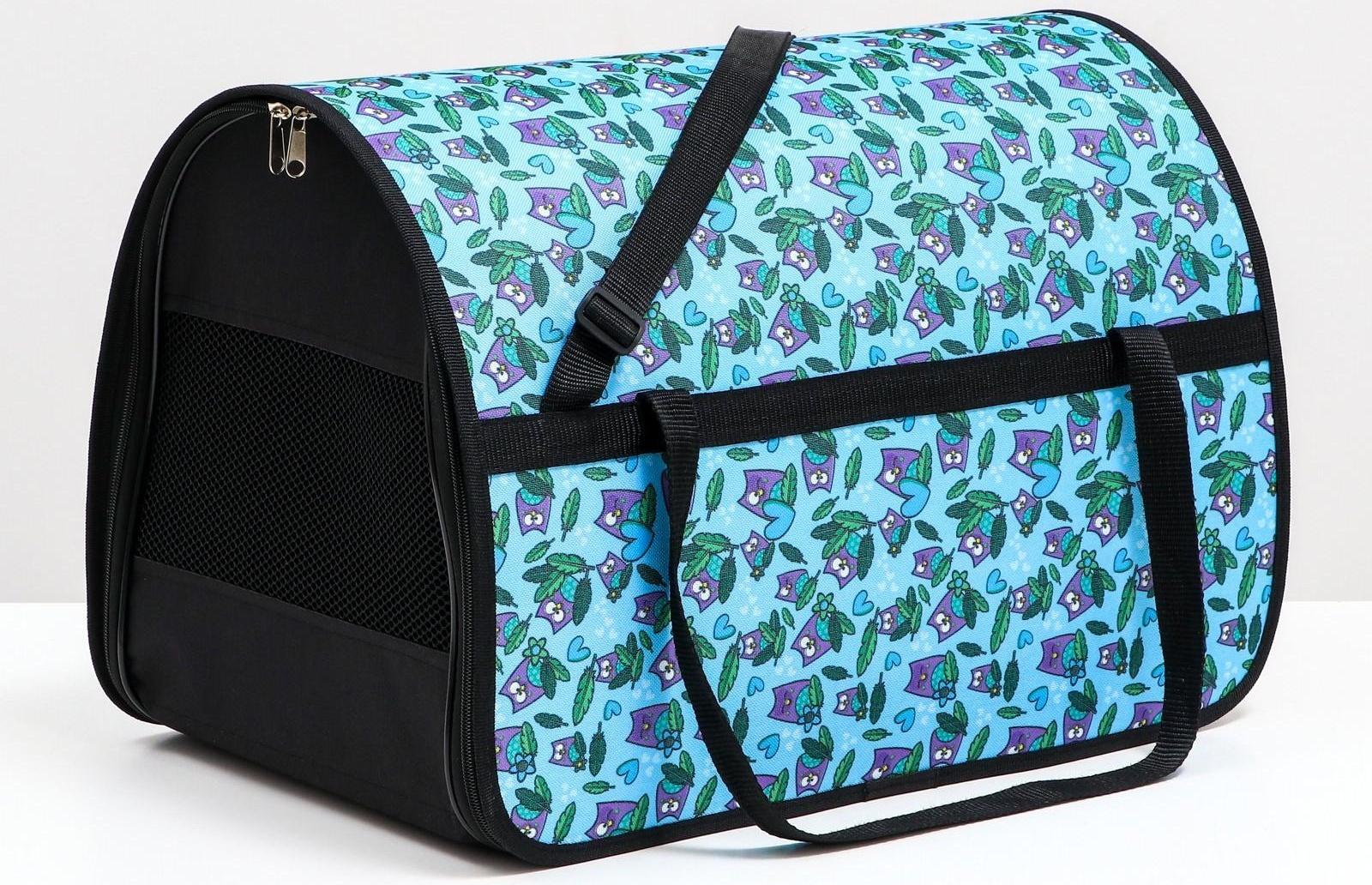 Сумка-переноска с принтом, 49 х 30 х 35 см, микс цветов