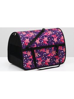 Сумка-переноска с принтом, 49 х 30 х 35 см, микс цветов