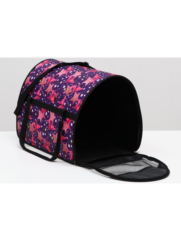 Сумка-переноска с принтом, 49 х 30 х 35 см, микс цветов