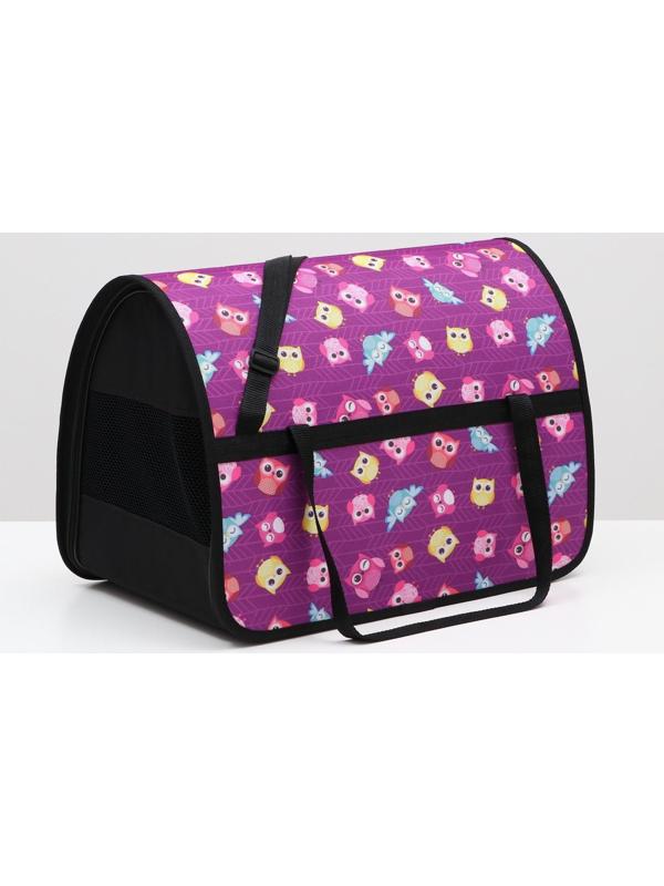 Сумка-переноска с принтом, 49 х 30 х 35 см, микс цветов