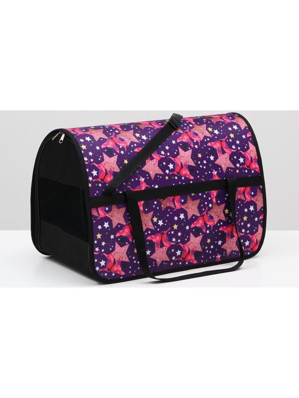 Сумка-переноска с принтом, 49 х 30 х 35 см, микс цветов