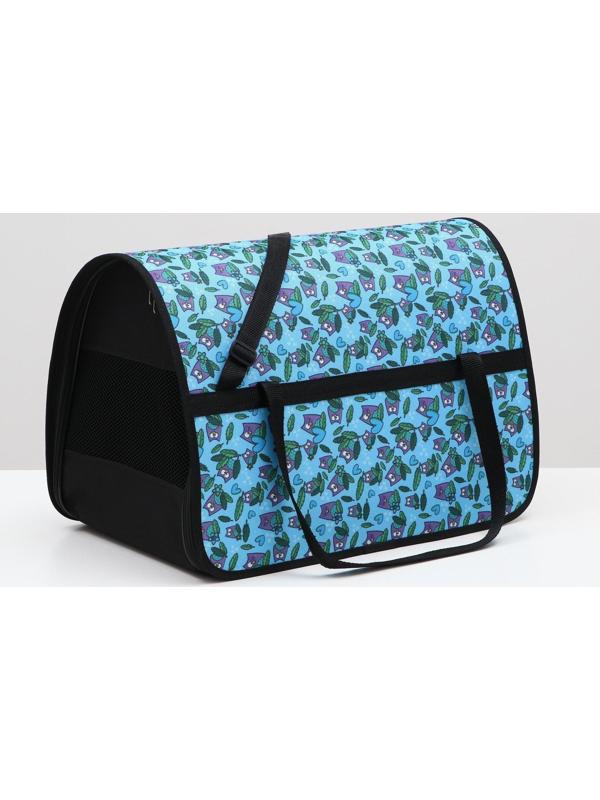 Сумка-переноска с принтом, 49 х 30 х 35 см, микс цветов