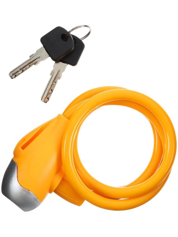 Замок для велосипеда детский Dream Bike 8x1000 мм, цвет оранжевый