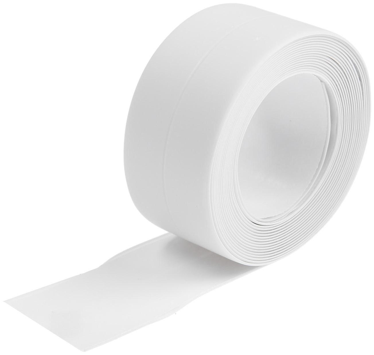 Лента бордюрная ZEIN, самоклеящаяся, для ванной комнаты, 3.8 х 320 см, белая