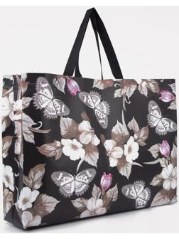 Сумка хозяйственная без застёжки, цвет чёрный