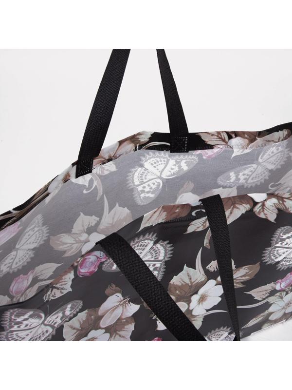 Сумка хозяйственная без застёжки, цвет чёрный