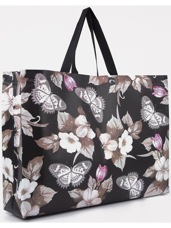 Сумка хозяйственная без застёжки, цвет чёрный