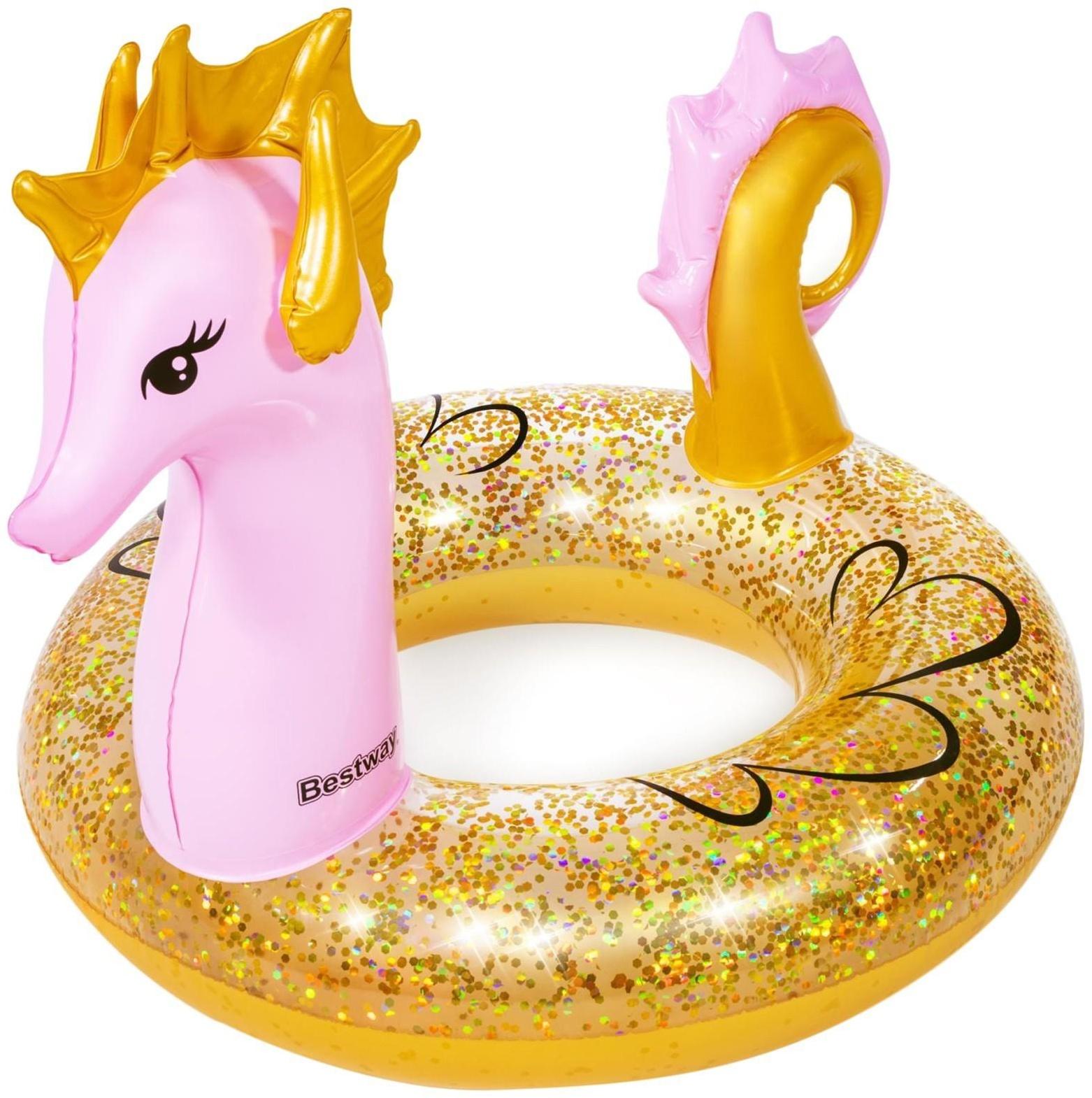 Круг для плавания Glitter Seahorse Swim Ring  115 х 104 см, 36305