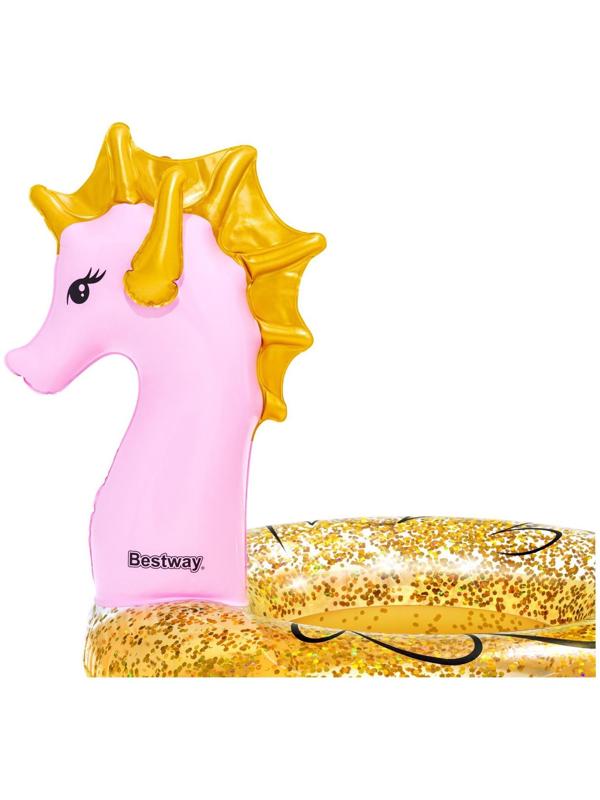 Круг для плавания Glitter Seahorse Swim Ring  115 х 104 см, 36305