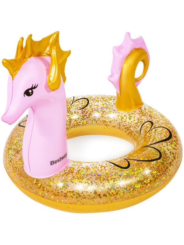Круг для плавания Glitter Seahorse Swim Ring  115 х 104 см, 36305