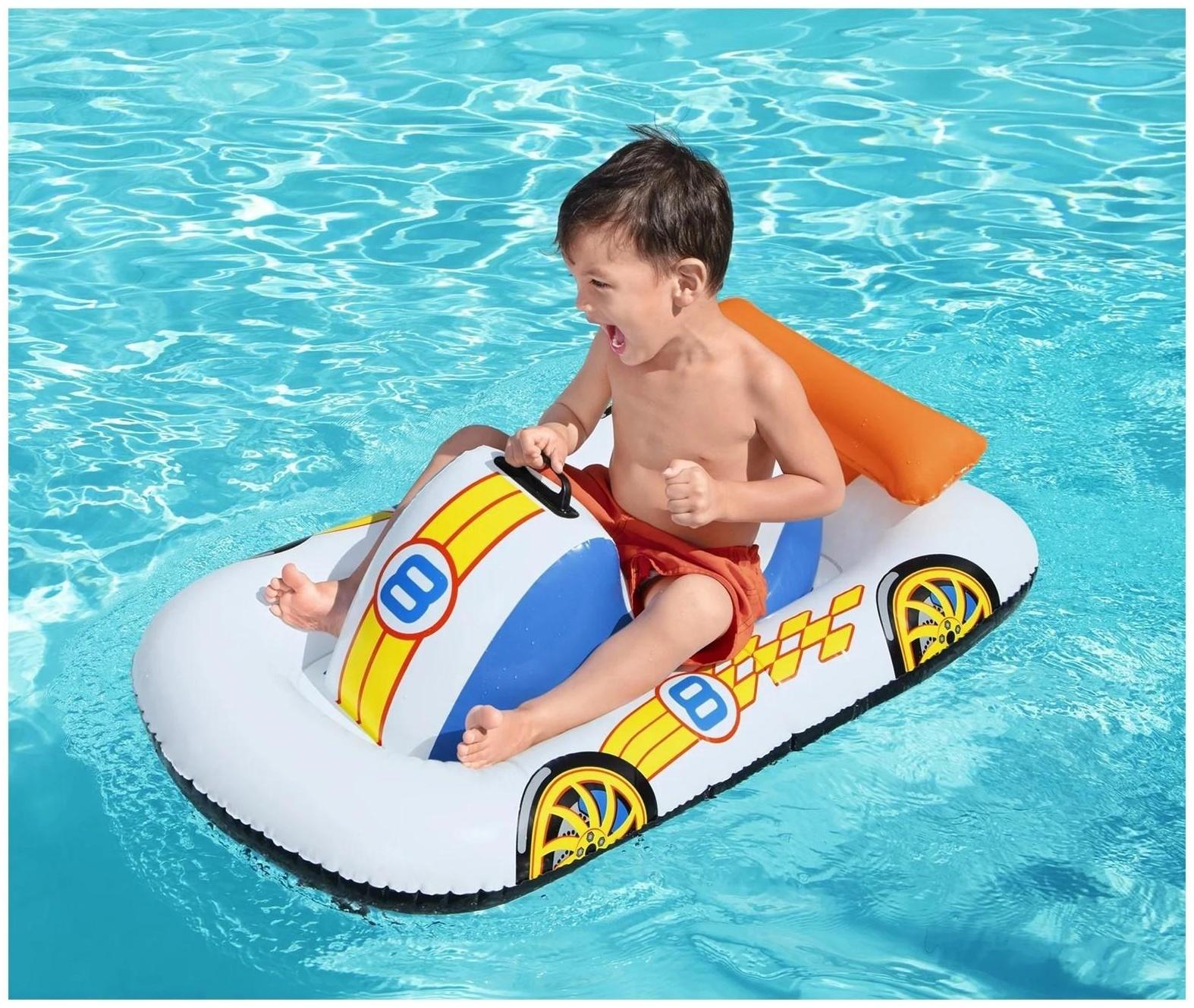 Лодочка надувная Funspeakers Police Car Baby Boat, р. 110 х 75 см, 41480