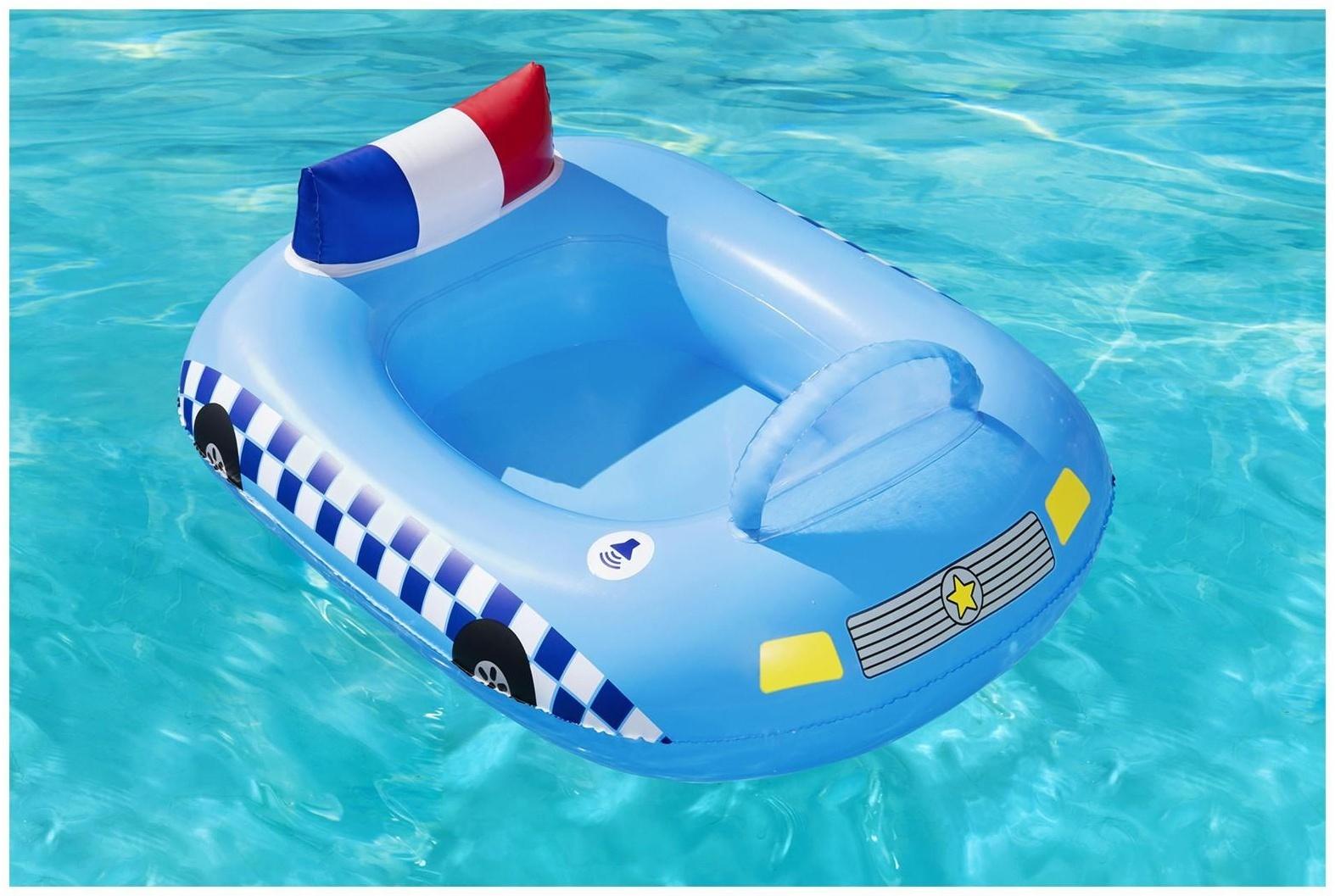 Лодочка надувная Funspeakers Police Car Baby Boat 97 x 74 см, со встроен. динамиком 34153