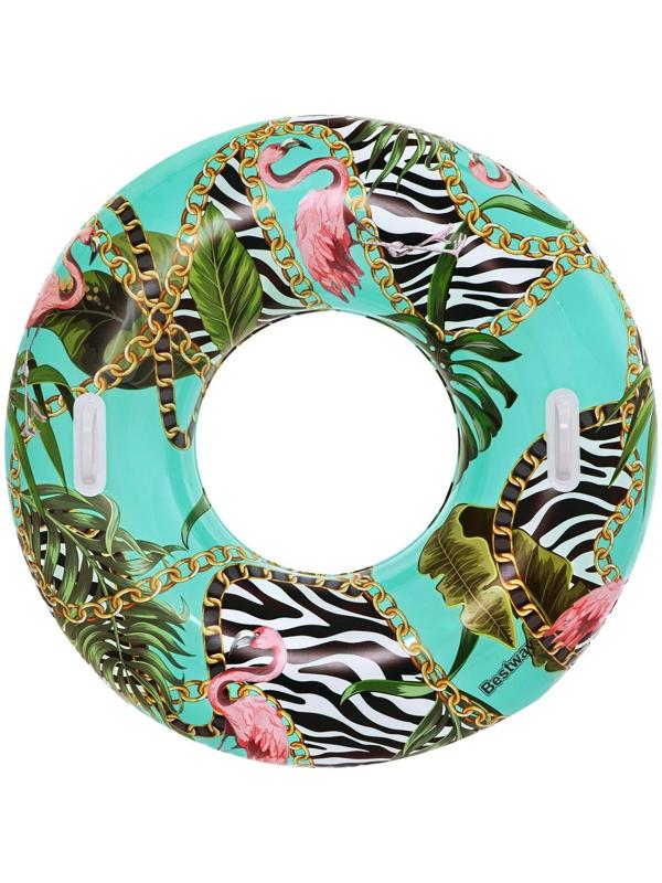 Круг для плавания с цветочным рисунком 114 см 36302