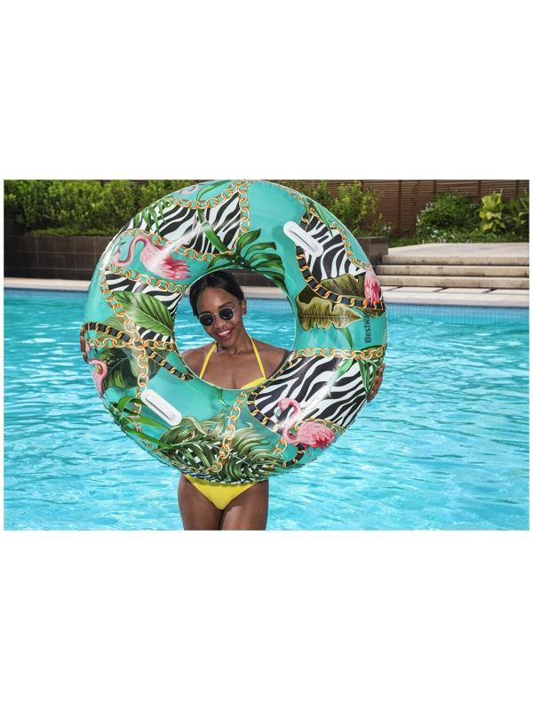Круг для плавания с цветочным рисунком 114 см 36302