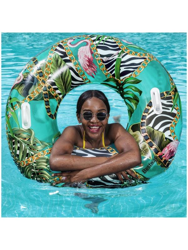 Круг для плавания с цветочным рисунком 114 см 36302