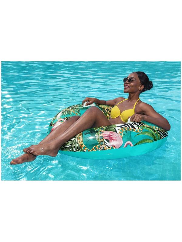 Круг для плавания с цветочным рисунком 114 см 36302