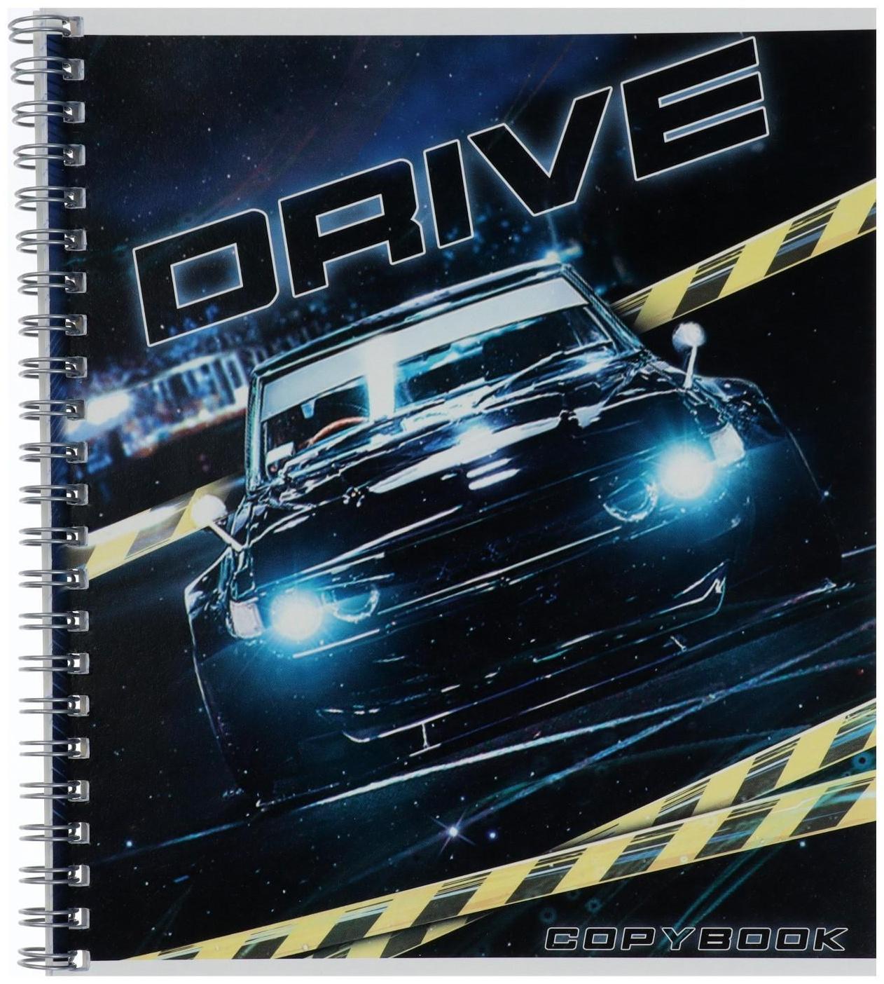 Тетрадь 48 листов в клетку на гребне Calligrata 