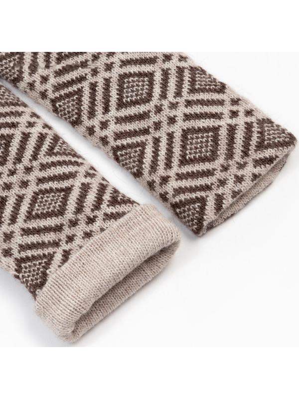 Варежки женские, цвет светло-серый, размер 18