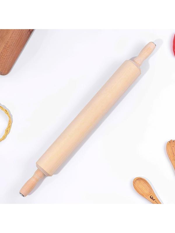 Скалка с вращающимися ручками, 50х7 см, липа